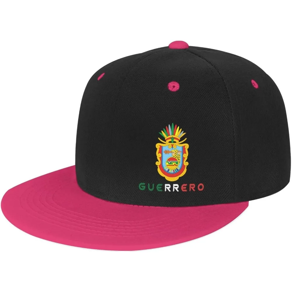 Guerrero Mexico State Flag hat Classic Baseball Cap Snapback Flat Bill hat Hip Hop Hats White