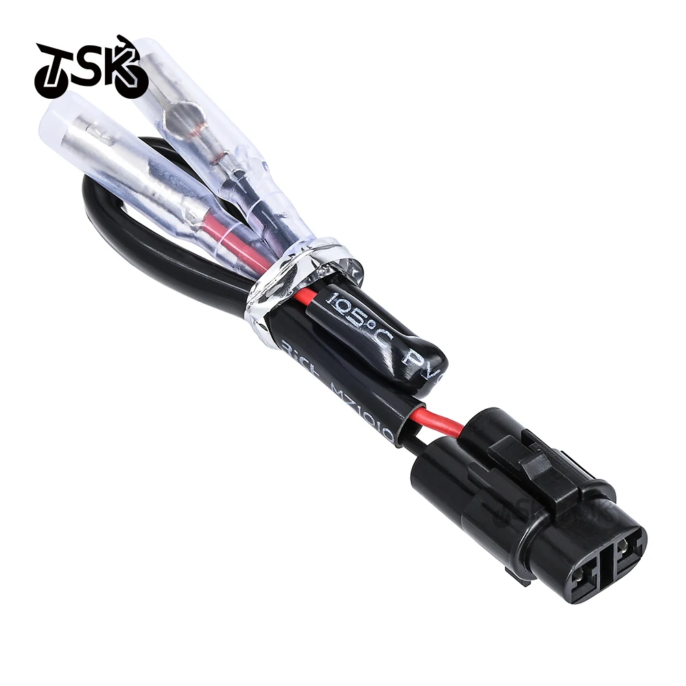 License Plate Light Wire Adapter Plug Connector Cable For Kawasaki Z1000 Z900 Ninja ZX-4R ZX-6R ZX-10R Z H2 1000SX Versys 1000