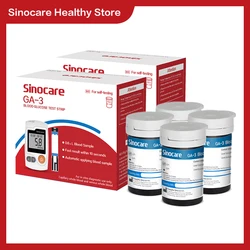100/200/300/400PCS Sinocare GA-3 Kan Şekeri Şişelenmiş Test Şeritleri ve Lansetler, GA-3 Yalnızca Diyabet için