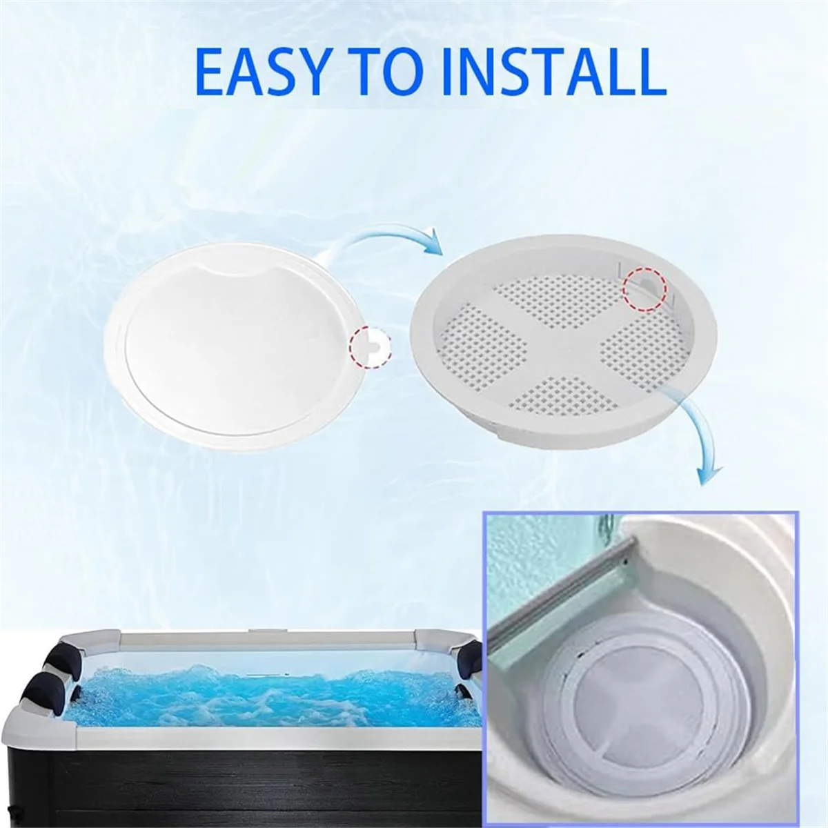 

4 Pack 100497 First Filter for Coleman Spas/Maax/La Spas/Elite Spas_ELOS
