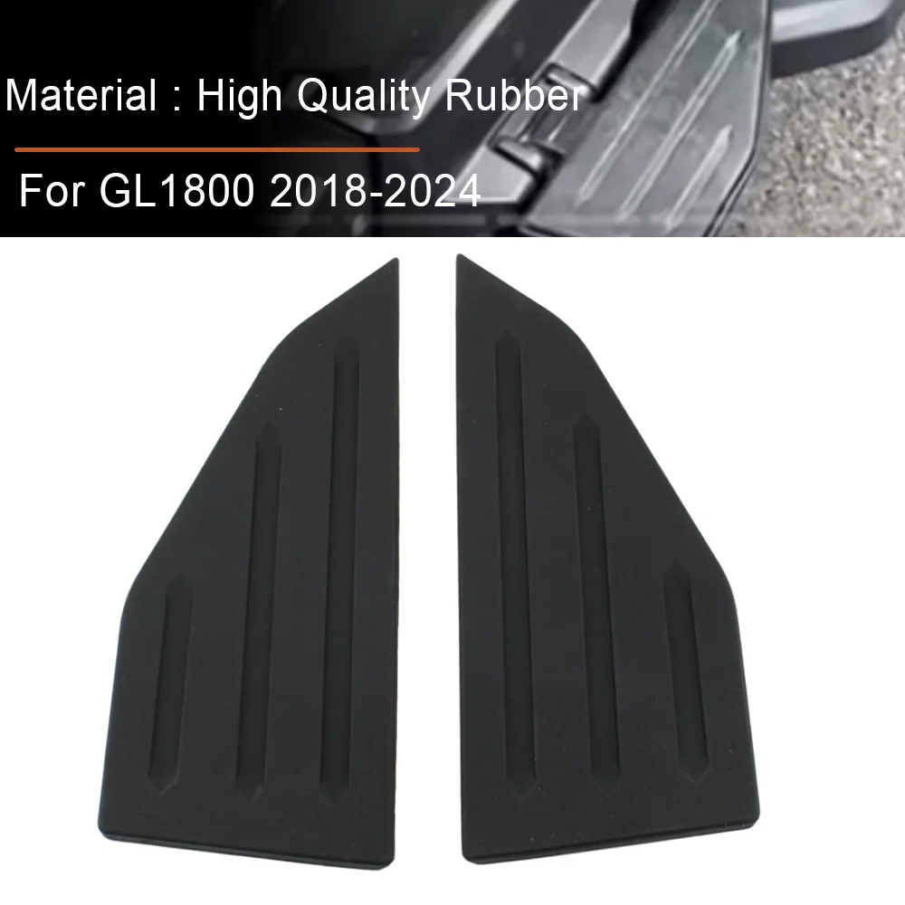 

For Honda Goldwing GL1800 GL 1800 2018-2024 Motorcycle Driver Footpeg Passenger Rubber Foot Rest Plate Pedals Pad Cover