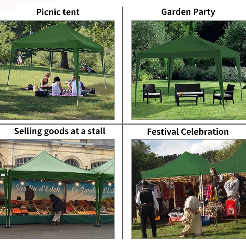 Custom printed 10x10 trade show advertising tent waterproof folding pop-up canopy with easy folding exhibition function