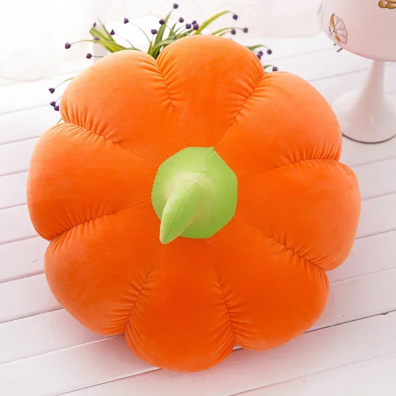 12-50cm Lovely Bright Color Pumpkin creative plant pillow cushion plush fruit vegetables food Anti-stress soft Children toy gift