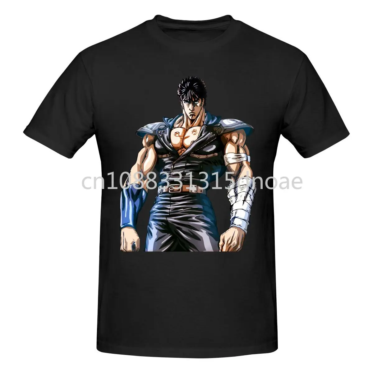 

Fist Of The North Star Hokuto No Ken T-shirt Men Print Round Neck T-shirt Summer Fashion Short Sleeve Cotton T Shirt