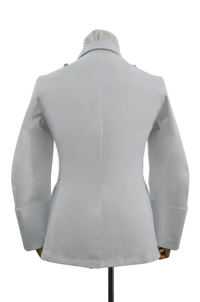 GUHE-002 WWII alemán Luftwaffe M35 oficial, chaqueta blanca de verano, Túnica