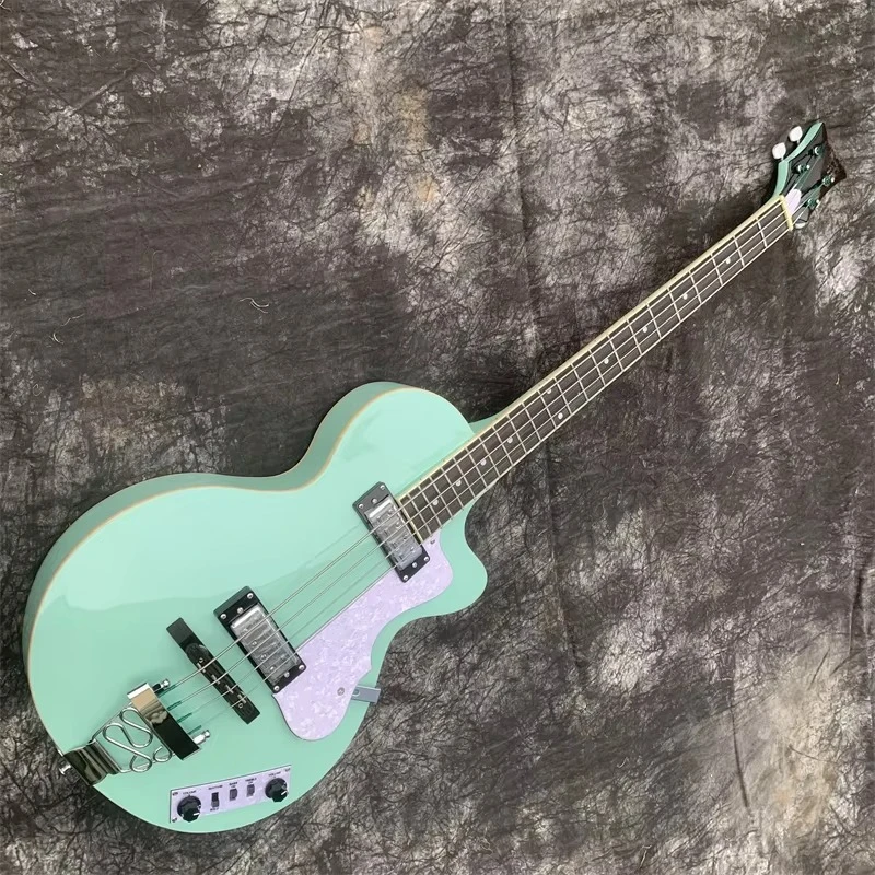 High Quality Electric Bass Guitar, Customizable 6 String Bass Instrument