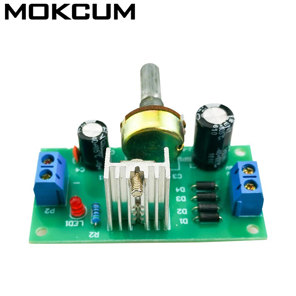 

AC/DC-DC Adjustable Buck Step Down Power Supply Voltage Converter Electronic DIY Soldering Practice Kit LM317