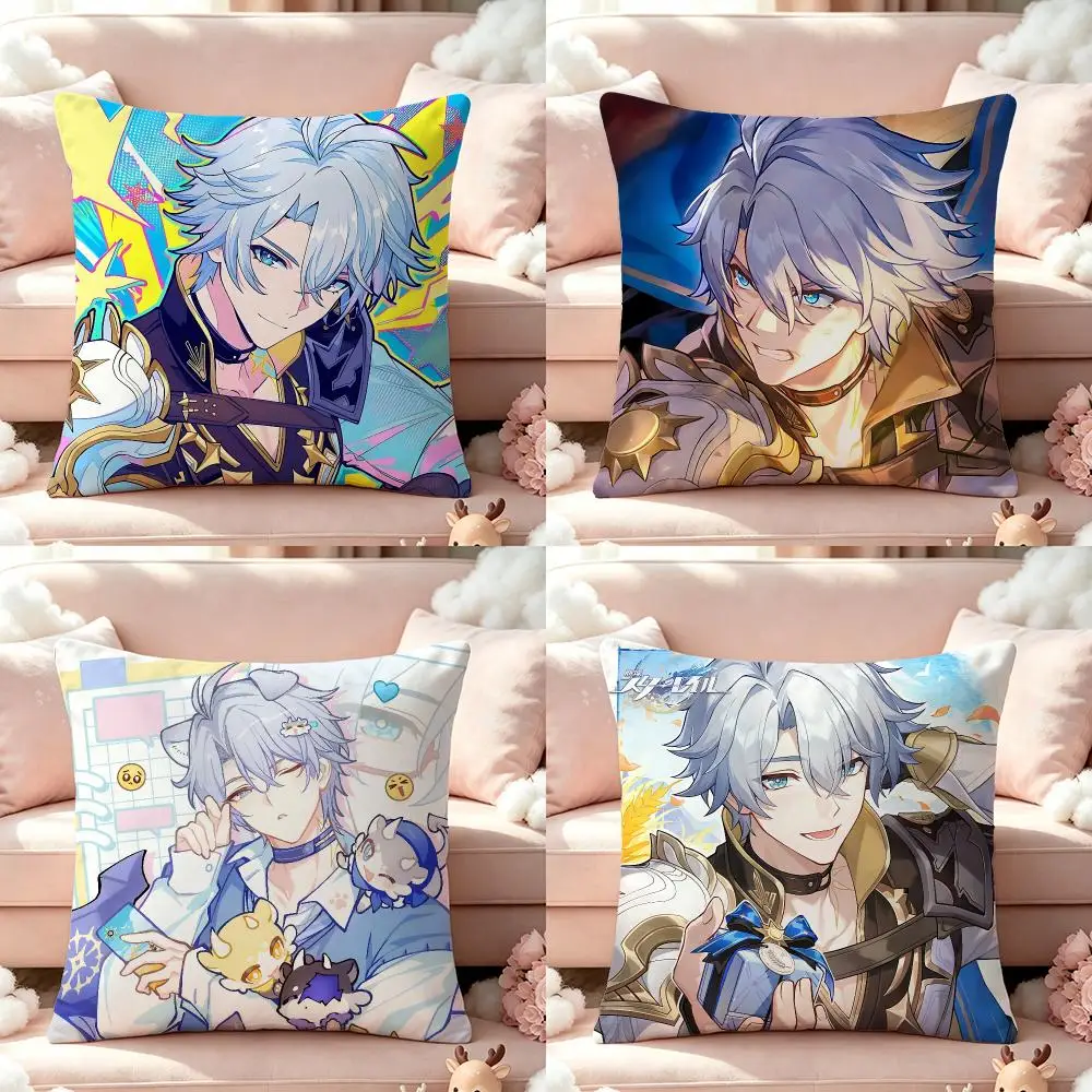 Game‑PhainonS Cushion Cover Pillow Multi‑size Short Plush Pillow Cute Simple Style For Living Room Bedroom Birthday Gift