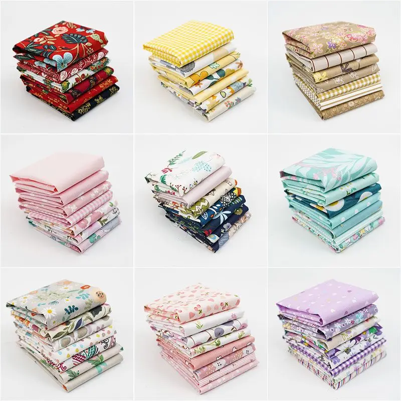 Pure cotton patchwork cloth group, cotton printing fabric, rags, small cloth head, baby clothes, hair band, handmade DIY fabric.
