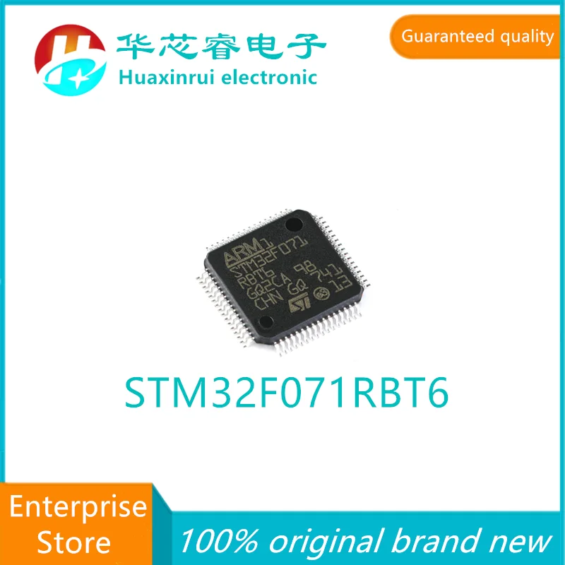 100% original brand new STM32F071RBT6 071RBT6 RBT6 LQFP-64 ARM Cortex-M0 32-bit microcontroller MCU