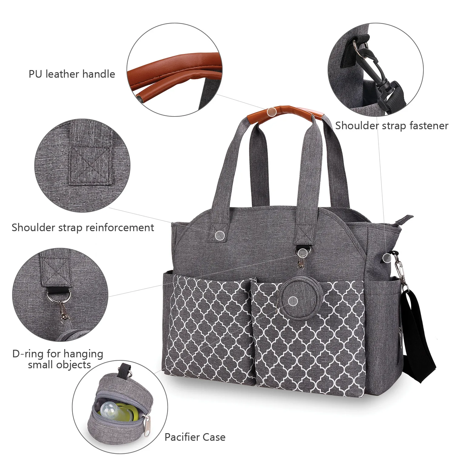 Conjunto De Bolsas De pañales para padres e hijos, organizador De viaje al aire libre, multiusos, mochila, 10 piezas