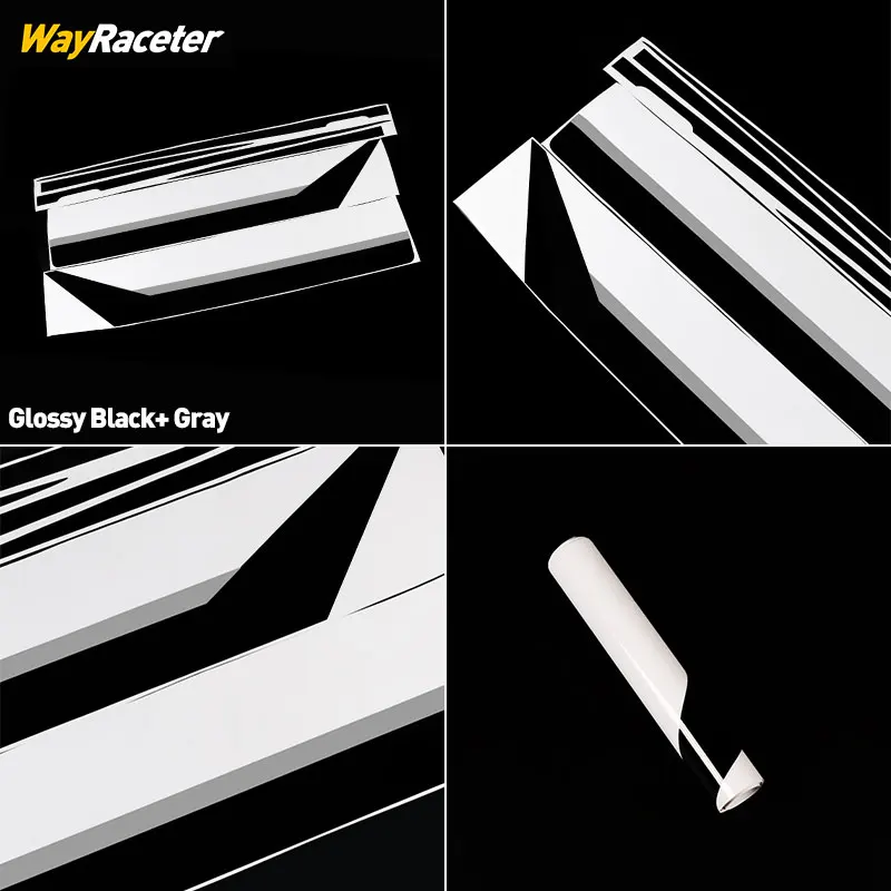 4 Pcs Side Stripes Sticker Waist Line Body Kit Carbon Fiber Vinyl For BMW G42 M240i M Performance 2 Series Coupe 2023 2024 2025