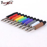 2pcs 6.35mm Mono Plug TS 1/4\