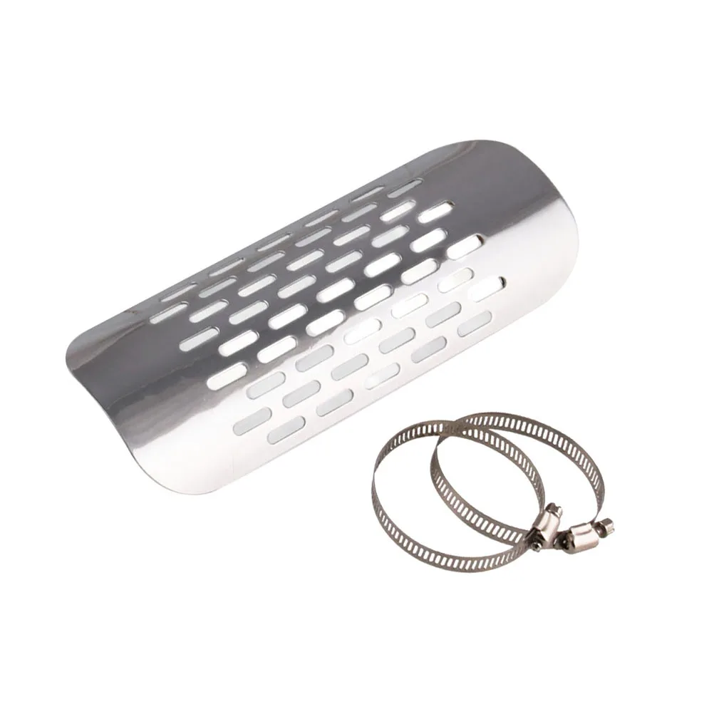 

Motorcycle Exhaust Heat Insulation Cover Hollowed Muffler Pipe Heat Shield Compatible Easy Install Downpipe Wrap