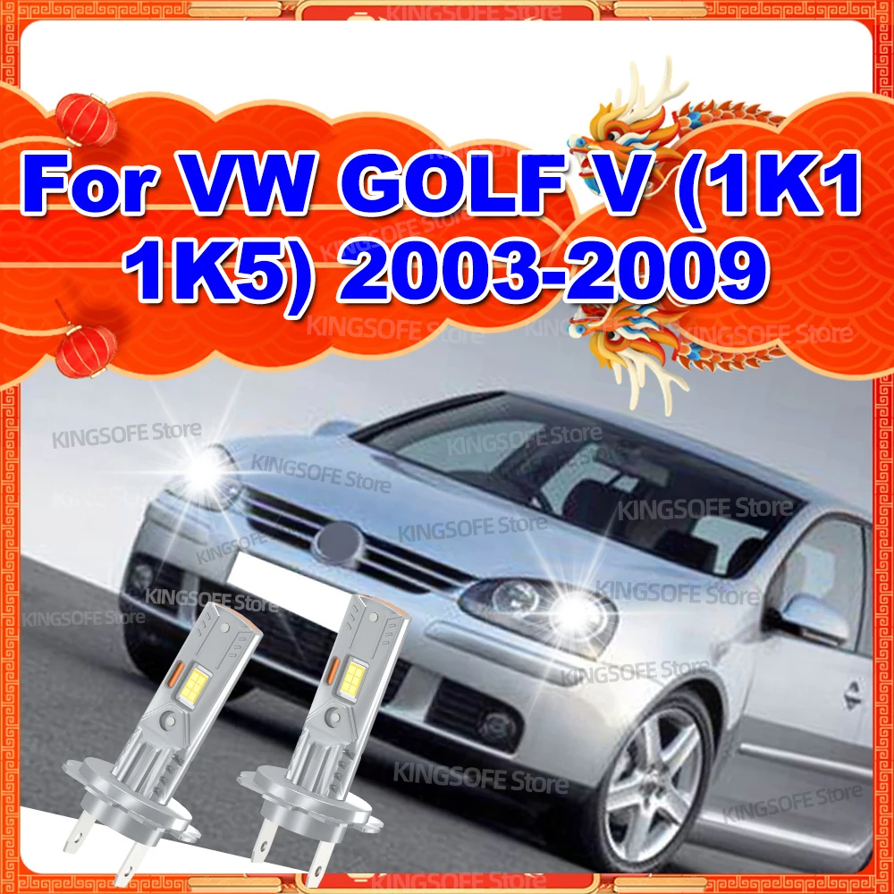 

Светодиодные автомобильные фары 30000Лм 6000К Canbus, беспроводные, Plug and Play для VW GOLF V 1K1 1K5 2003-2009