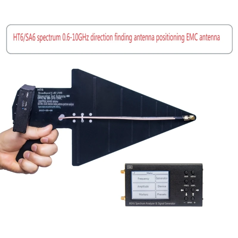 600MHz to 10GHz UWB Antenna Log Periodic Antenna Antenna for SA6 Spectrum