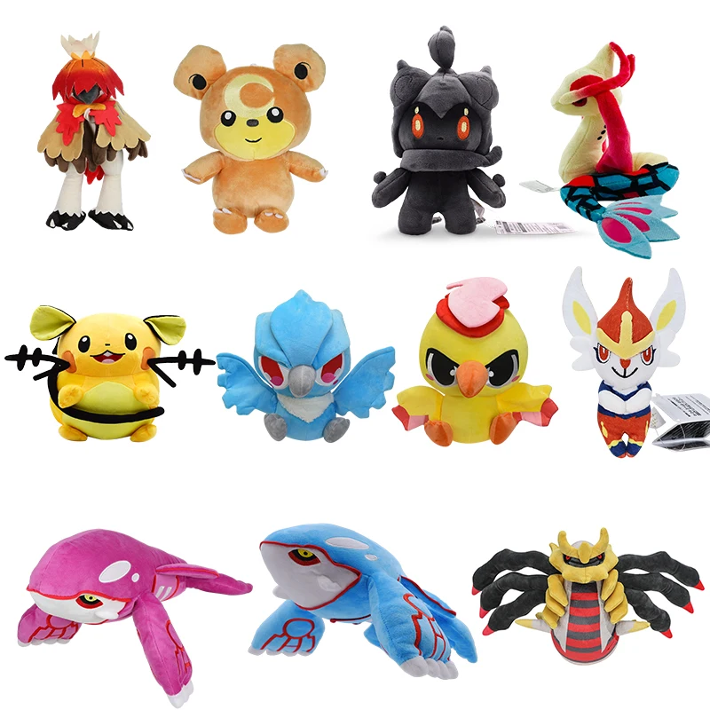 

Giratina Pokemon Plush Milotic Kyogre Moltres DedenneMarshadow Anime Doll Soft Stuffed Toy Pocket Monster Birthday Gifts