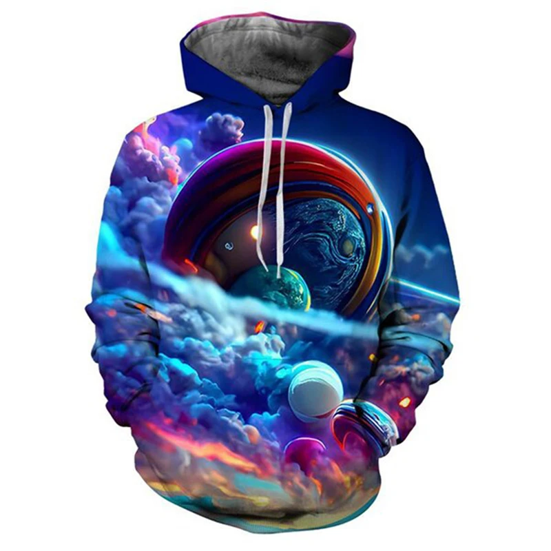 Florid Planet 3d Printed MenWomen Laxity Hoodie Casual Oversized Pullover Fashion Popular Sweatshirt Fashion Trend Kids Clothing