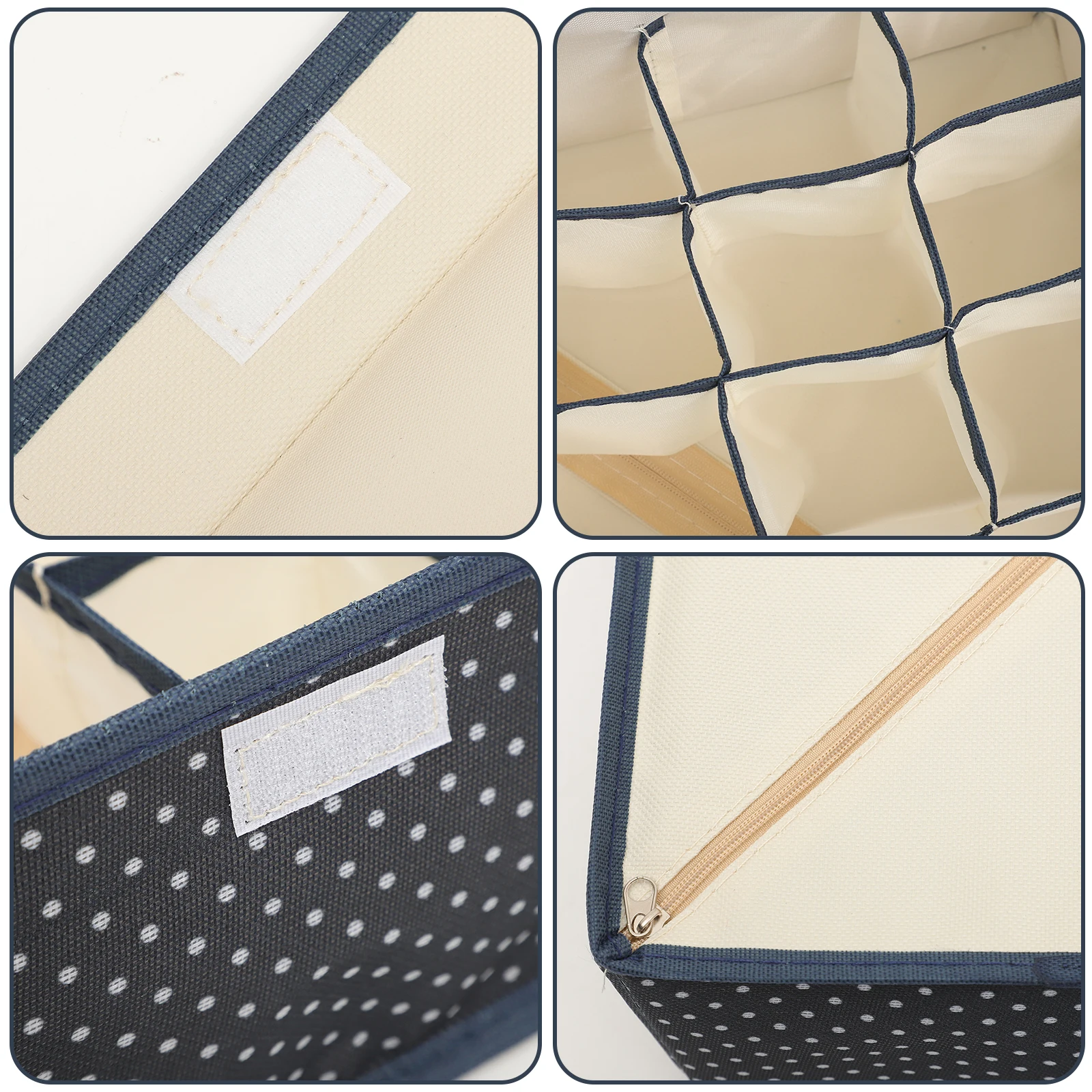 

Foldable Cube Underpants Drawer Bra Lingerie Wardrobe Clothes Household Oxford Cloth Closet Sock Storage Case Multifunctional