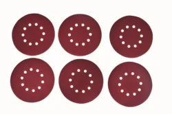 Haudo Sanding Discs Round Shape Sanding Disc Hook Loop Sanding Paper Quality Sand paper 10 Holes