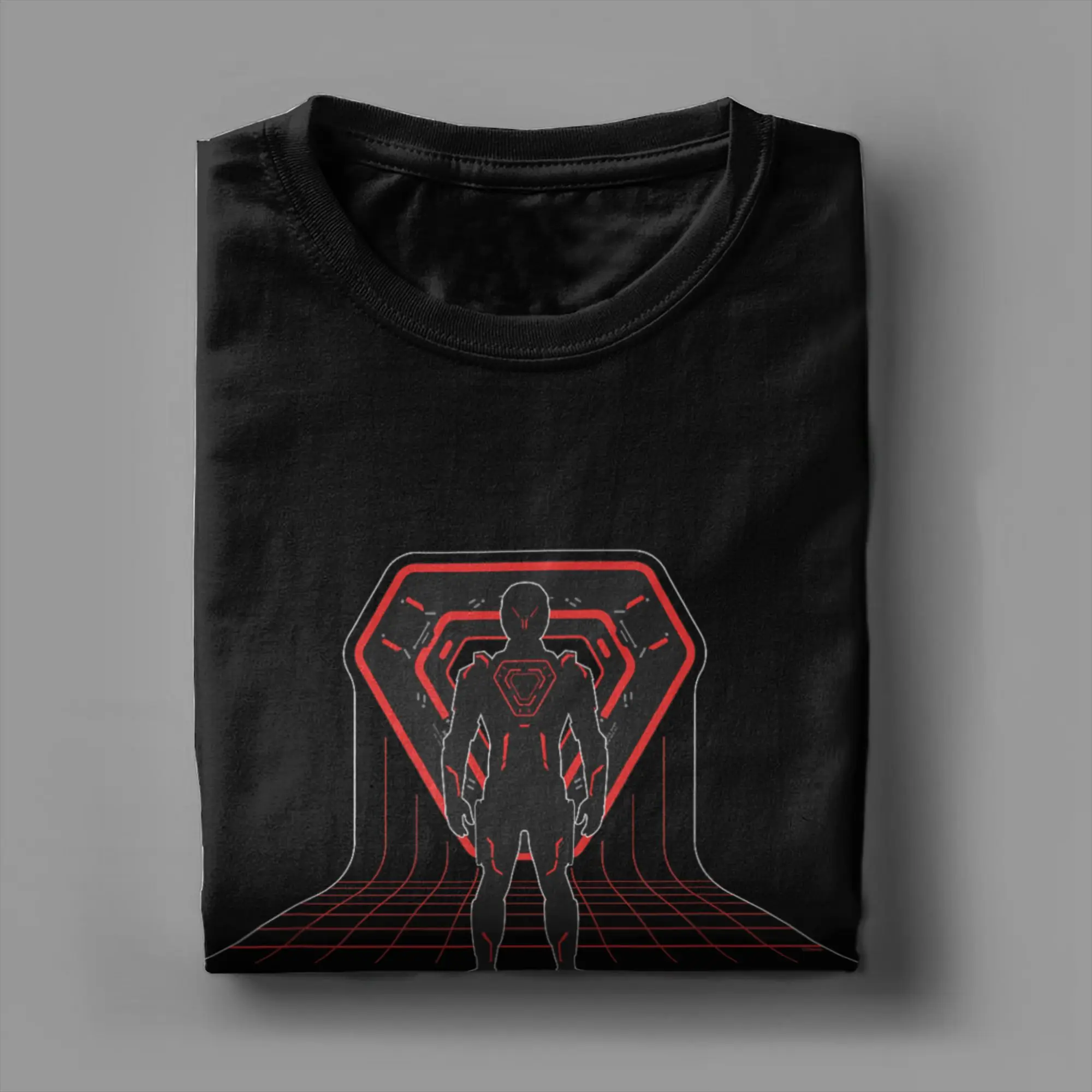 ترون آريس شبكة رقمية وشعار الفيلم تي شيرت الرجال MCP خمر القطن تيز طاقم الرقبة قصيرة الأكمام تي شيرت حجم كبير البضائع