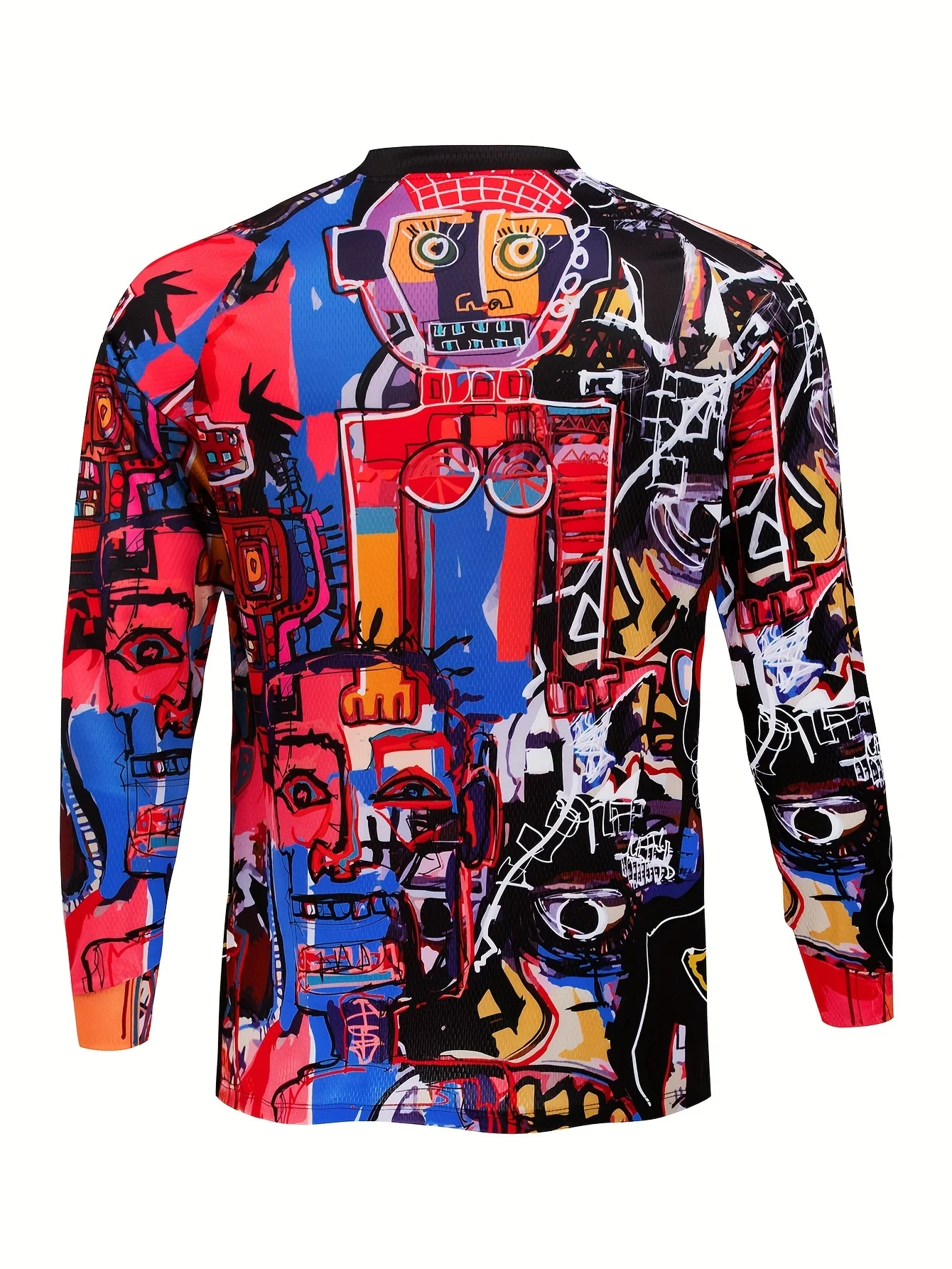 Stilvolles Downhill-Radtrikot, Unisex, Langarm, atmungsaktives Fahrradshirt mit 3D-Druck für Enduro, Trail und Offroad-Radfahren – Detail 7