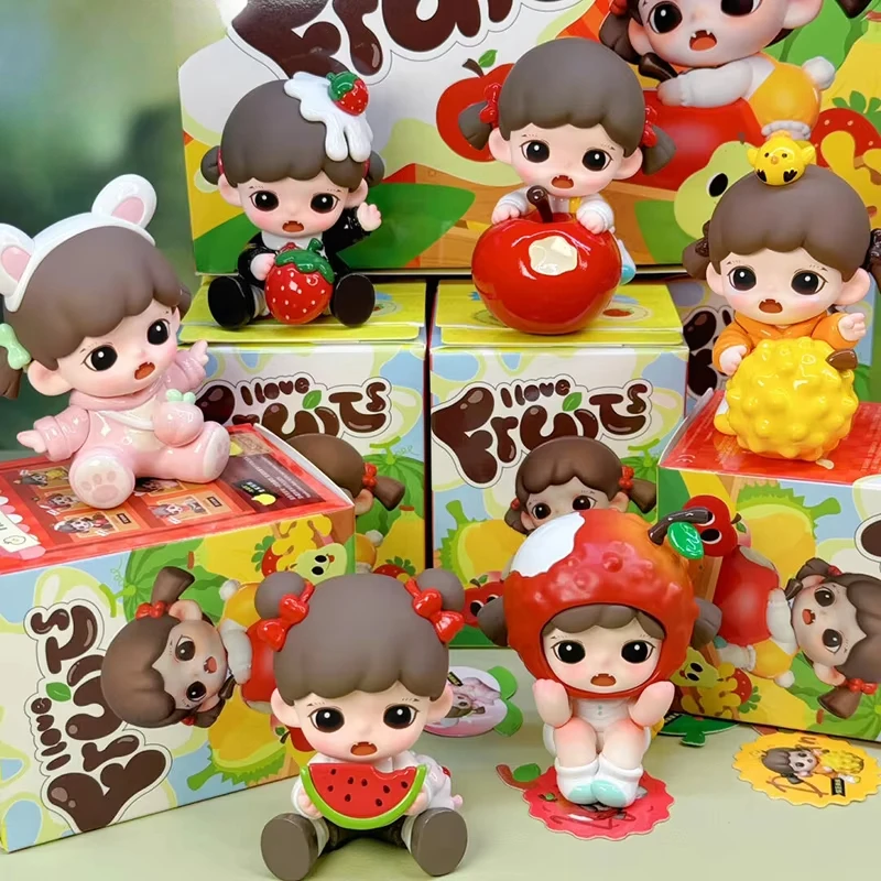 Baby Zoraa I Love Fruits Series Blind Box Toys Mini Anime Figures Doll Kawaii Surprise Collection Model Caja Figurine Girls Gift