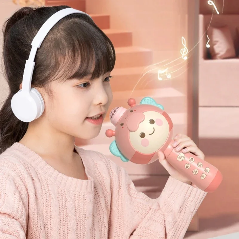 ميكروفون بلوتوث لاسلكي للأطفال - آلة الغناء المتكاملة الصوتية، جهاز الغناء للتعليم المبكر للأطفال #5