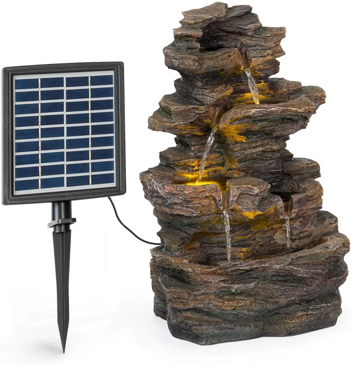 

Solar Powered Water Fountain Outdoor Garden, Solar Fountain Outdoor Fountain, Indoor and Outdoor Water