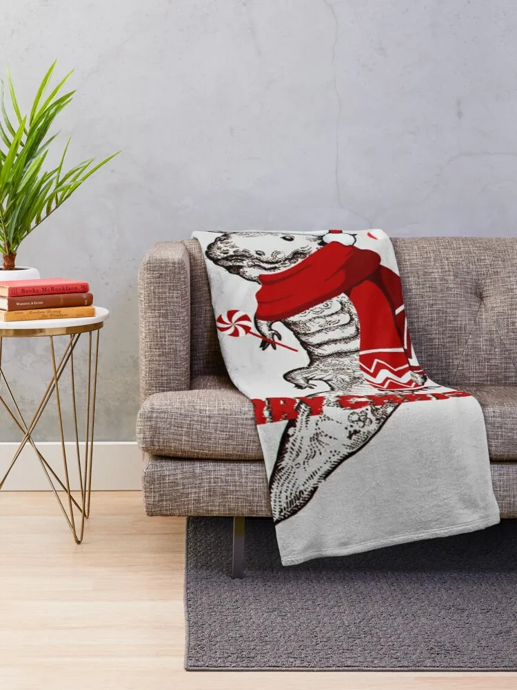 axolotl christmas glitch Christmas gift Throw Blanket Soft Beds Soft Plaid Hairy Blankets