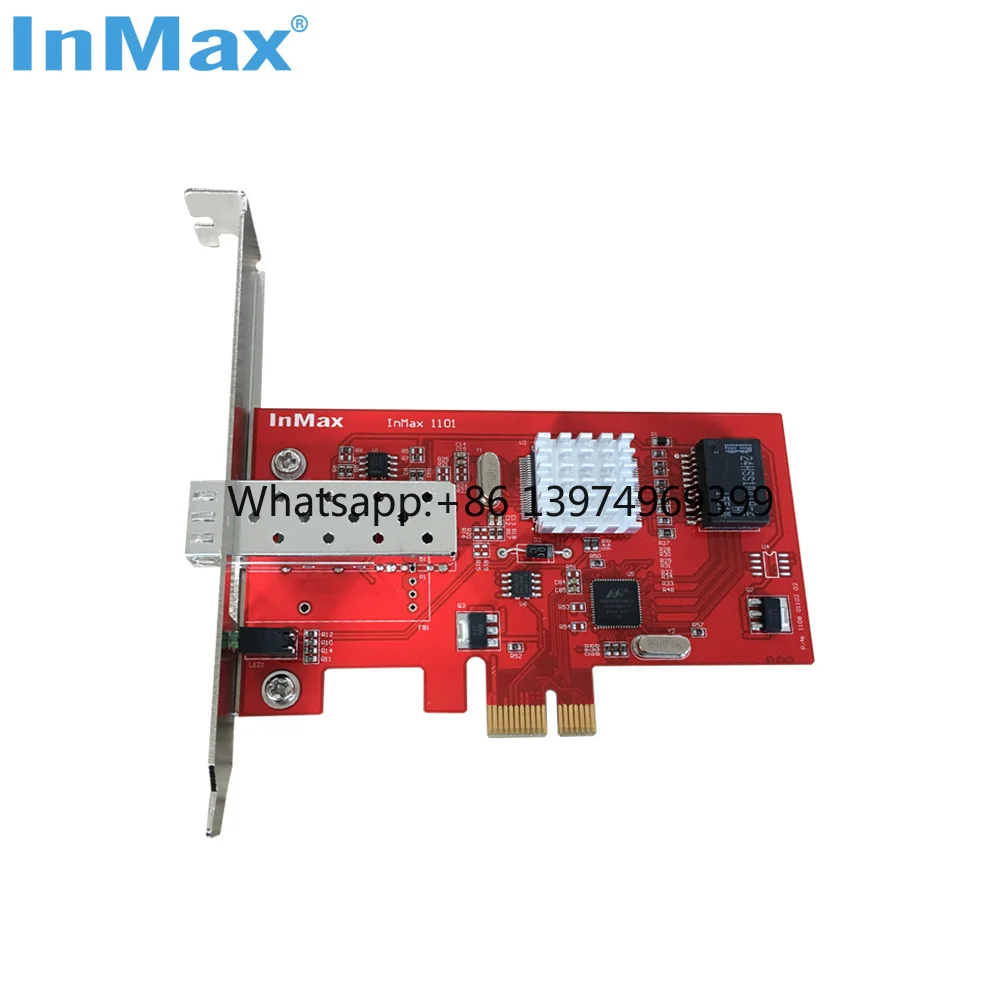 InMax Manufacturer Fiber Optic Network Card SFP 1000M 1.25G LC PCI-E