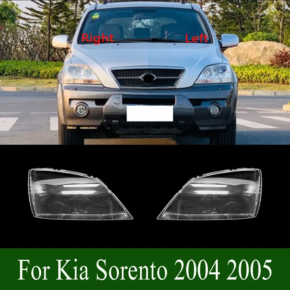 

For Kia Sorento 2004 2005 Front Car Headlamp Light Housing Case Transparent Lampshade Lamp Shell Headlight Lens Cover