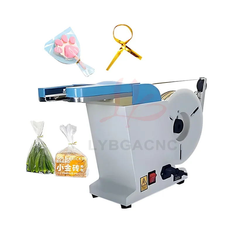 Gold Wire Tying Machine Semi-automatic Bread Candy Sealing Device LY-TDE Packing Tool Plastic Bags Film Sealer 220V 110V