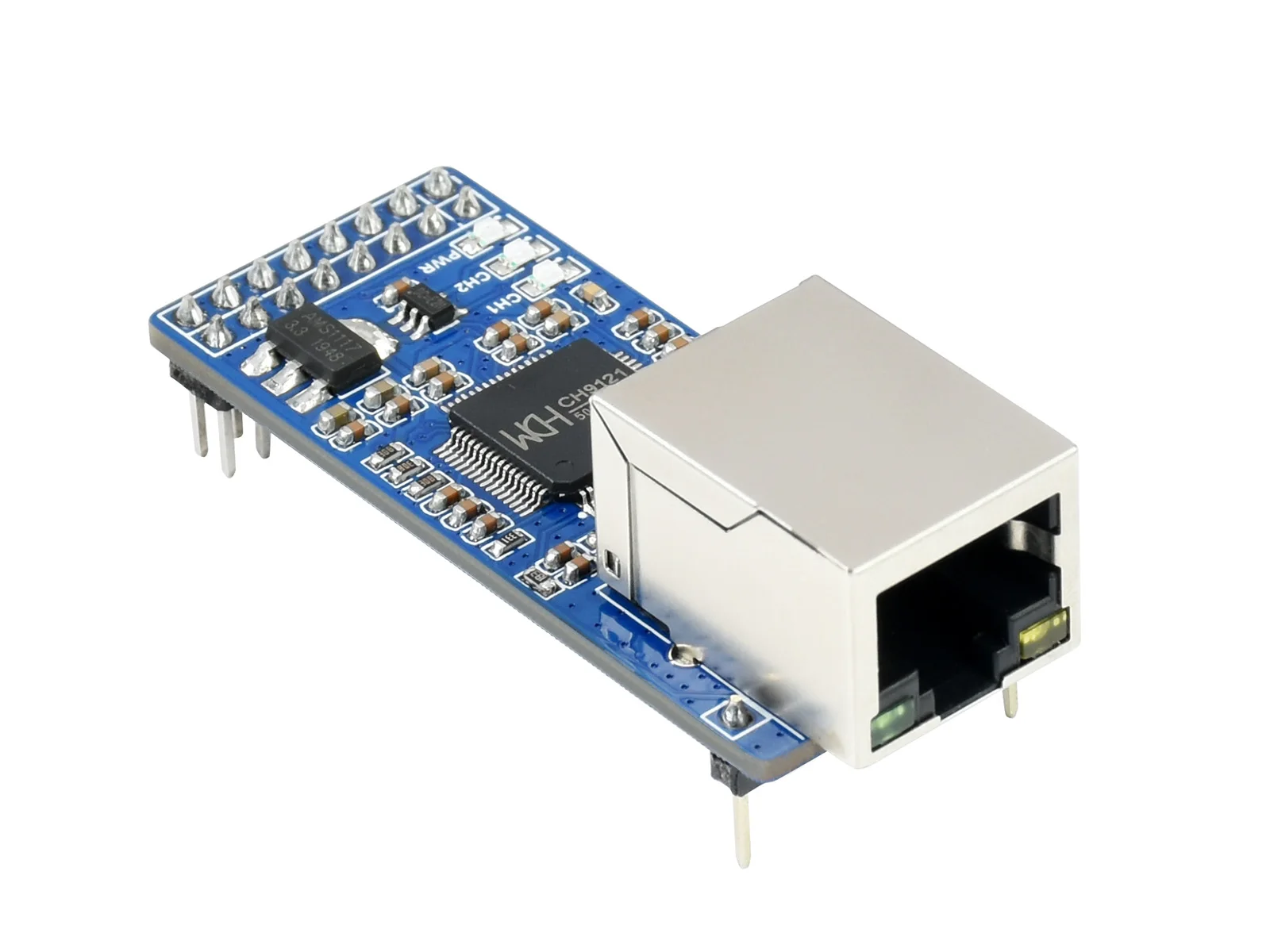 Waveshare 2-CH UART To Ethernet Converter,Serial Port Transparent Transmission Module,Control Interface Supports Raspberry Pi