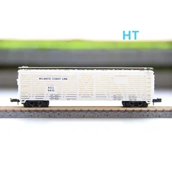 Diecast N Scale 1/160 MP 40-foot White MKT Boxcar Train Model Sand Table Display Adult Collection Souvenir Gift Toys