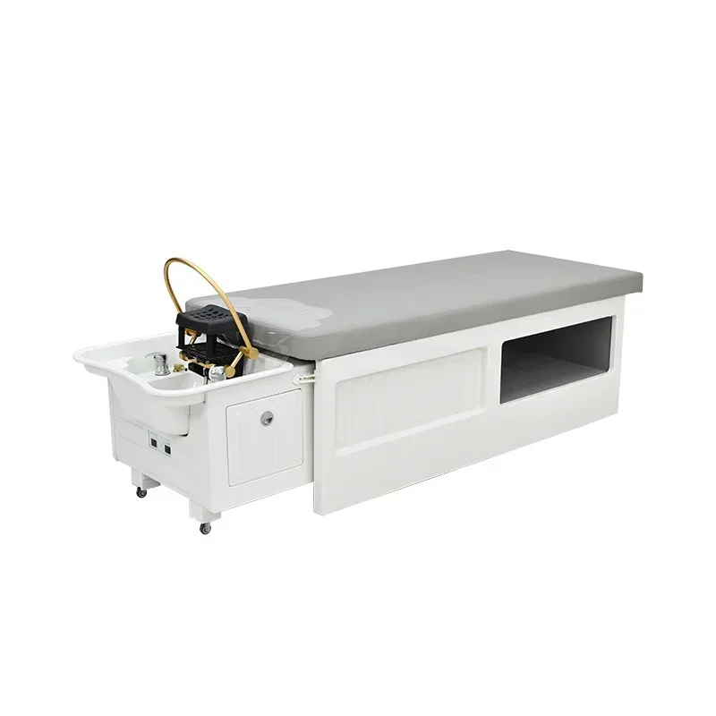 

Hair treatment shampoo bed, shampoo water heater integrated