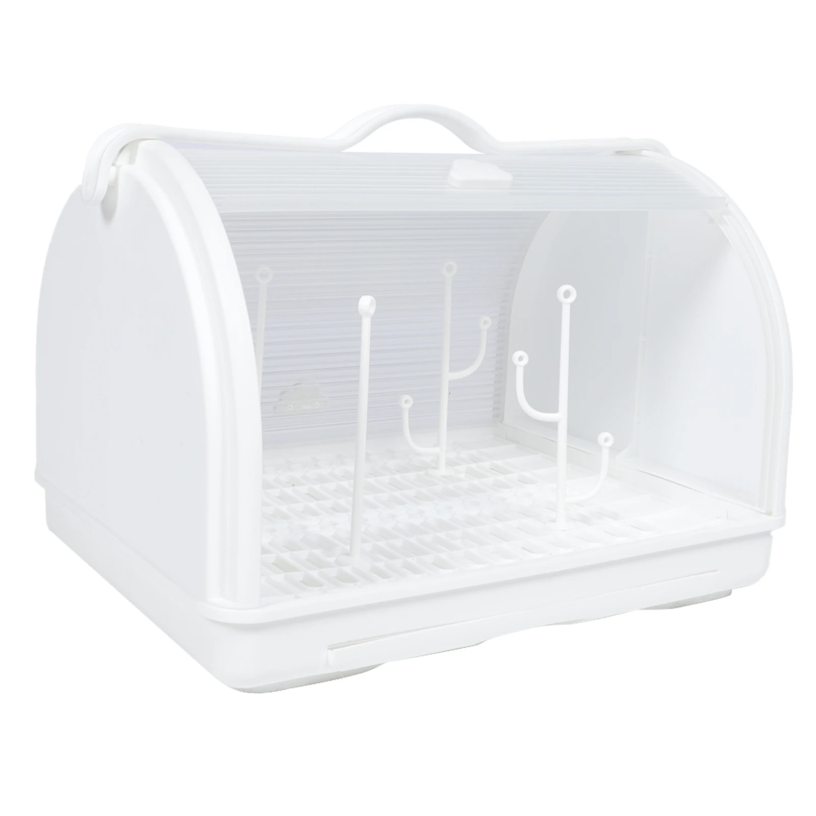 

Drainer Household Holder Cup Drainer Box Kitchen Storage ganizer Drying Rack Cup Storage Box Dust Cover Filter Plate PP