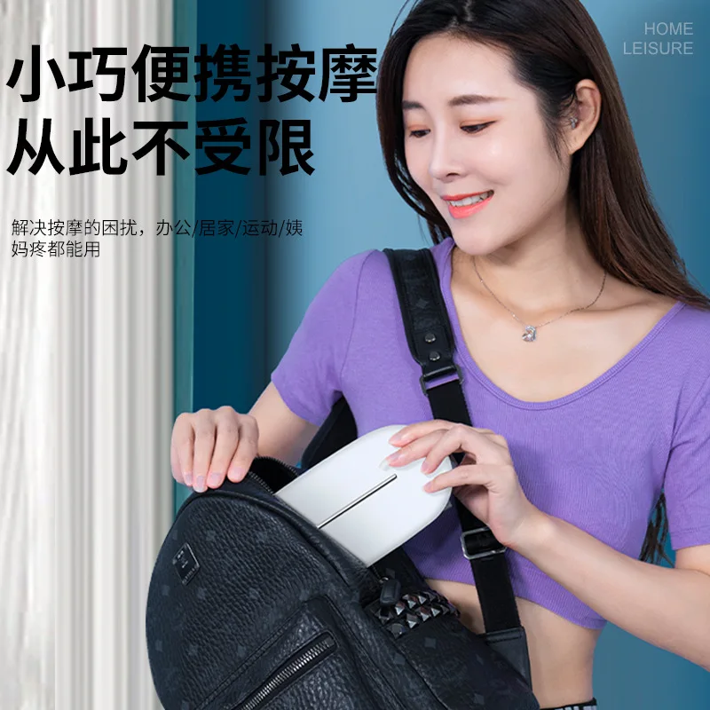 Suitable for ems cross-border waist massager voice belt heating compress waist massager lumbar spine massage abdominal massage g