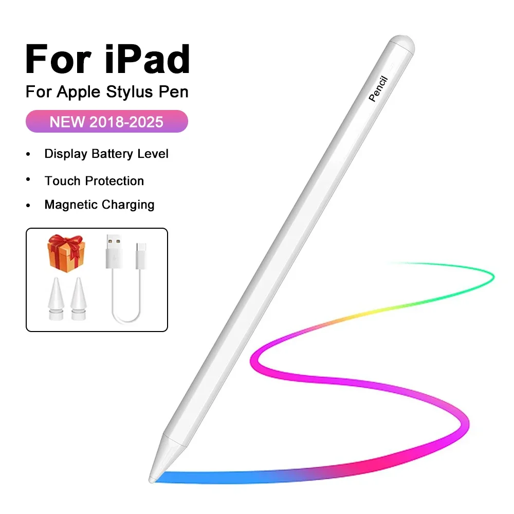 

For Apple Pencil For iPad A16 10th Generation Air 13 11 M3 M4 4 5 Pro 12.9 2018-2025 Stylus Mini 6 7 7th 8th 9th 10.9 Touch Pen