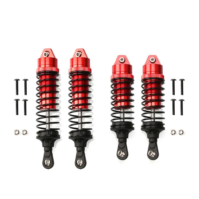Aluminium Alloy Shock Absorber Assembled Full Metal Big Bore Shocks Front & Rear for Traxxas 1/10 Slash 4x4 RC Car Truck Acc
