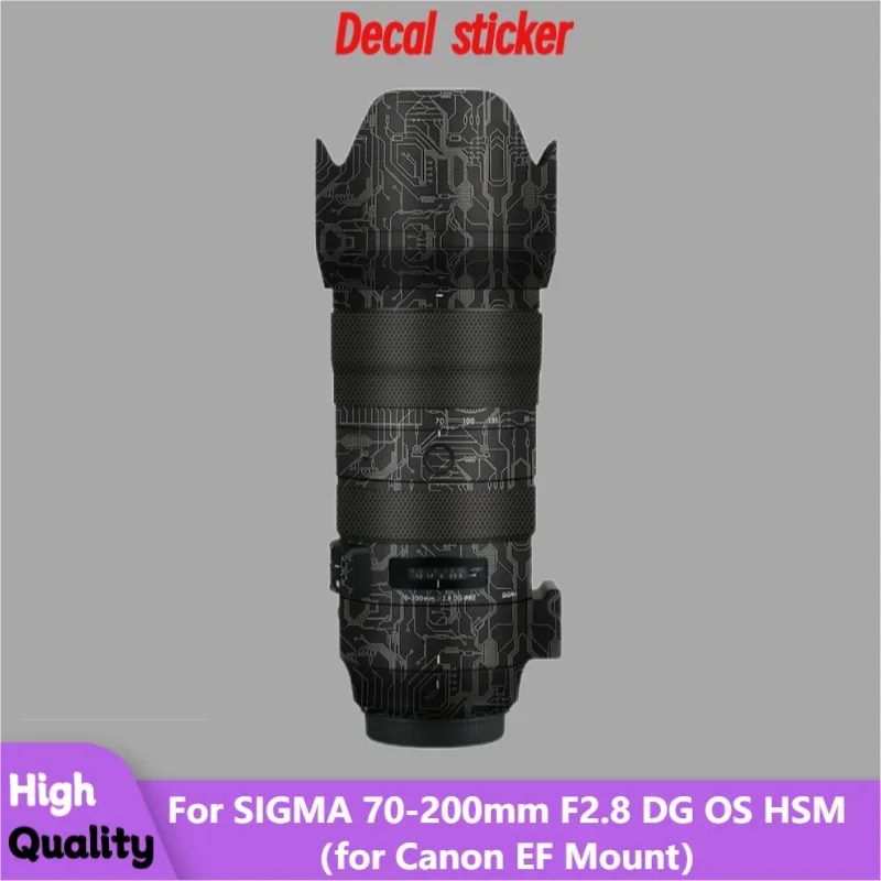 

For SIGMA 70-200mm F2.8 DG OS HSM for Canon EF Mount Lens Sticker Protective Decal Vinyl Wrap Film Anti-Scratch Protector Skin