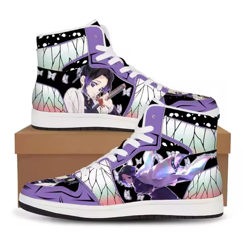 Kochou Shinobu insect Hashira Anime shoes Customized version Cute comic style Gifts for male and female students Cosplay acces