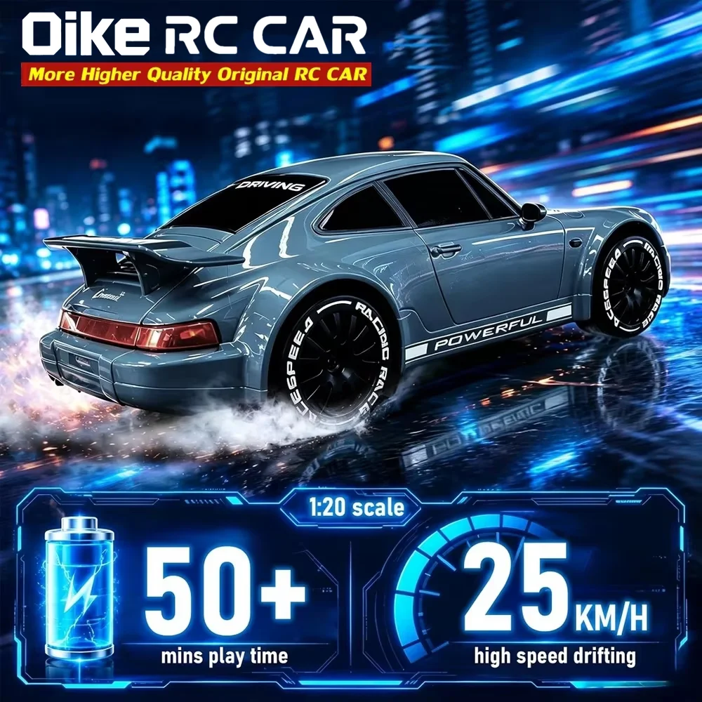 Oike 4WD Remote Control Car Drift Off-road 4X4 20KM/H High Speed Racing RC Car RTR 360° Fixed Point Drift Vehicle with LED Light