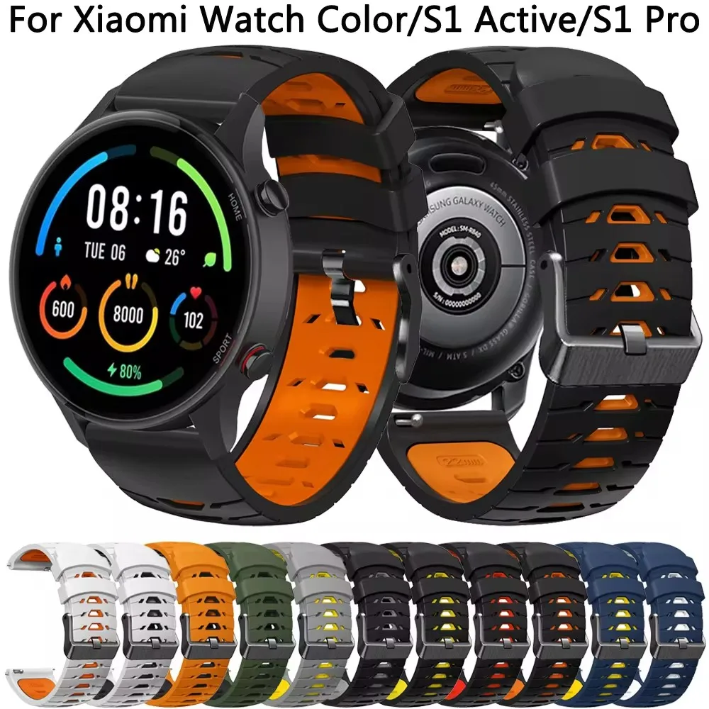 22mm Sport Silikon armband für Xiaomi Uhr S2 S3 S1 Smartwatch Band für Xiaomi Uhr S1 Pro / S1 Aktiv/Farbe Gürtel Armband