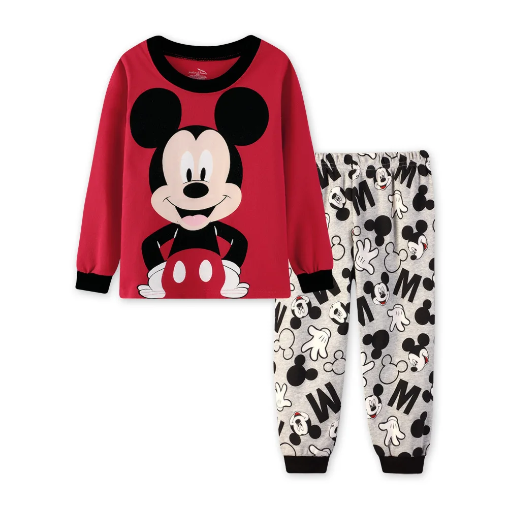 New Spring Autumn Children's Clothing Sets Mickey Boys Christmas Sleepwear Halloween Clothes Kids Pajamas Set Baby Boy Pyjamas