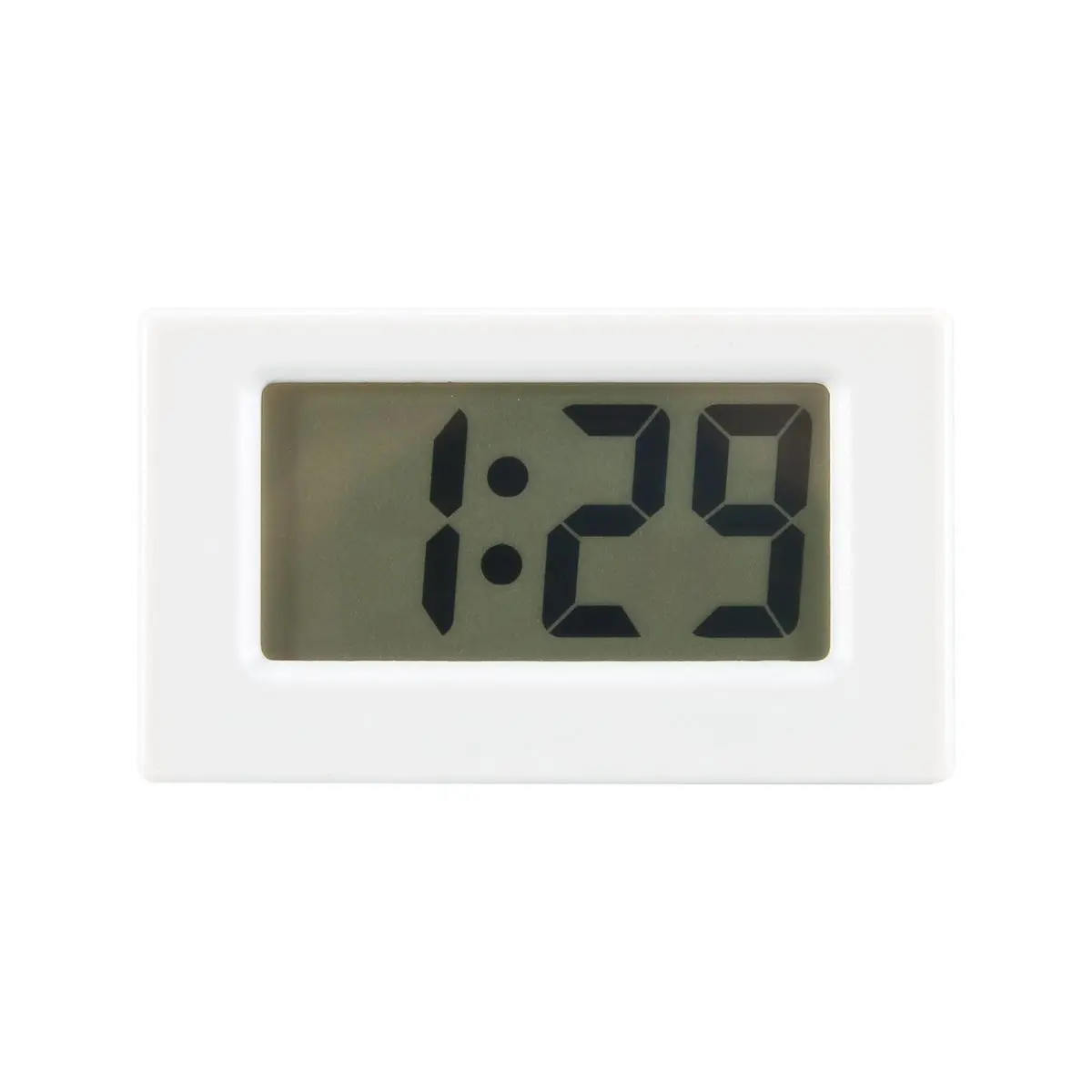 A46U Mini Clock Triangle LED Screen Lectronic Digital Alarm Screen Desktop Clock for Home Table Bedroom Decor White