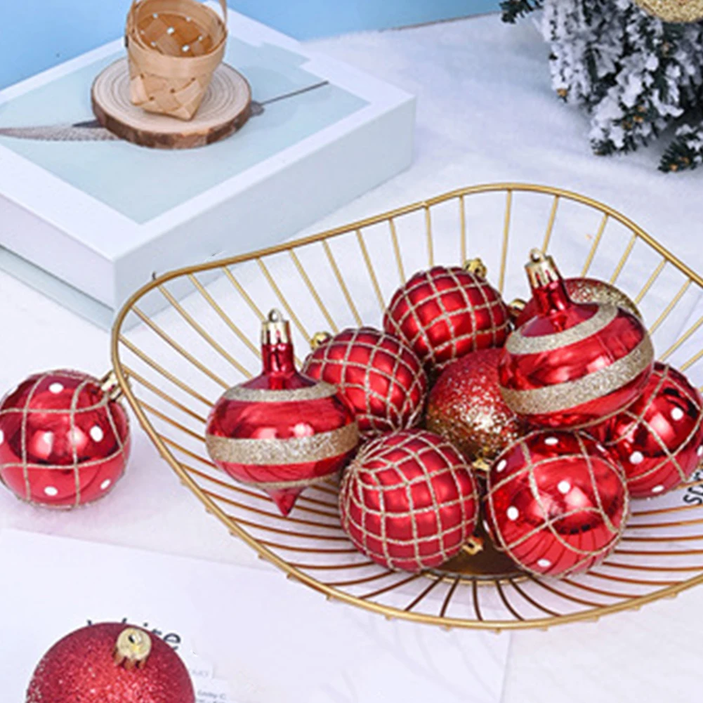 

Hanging Decorations Christmas Ball Set Indoor Outdoor Use Party Decorations Plastic Christmas Decorations Holiday Decor