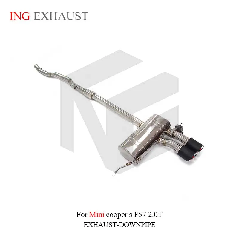 ING Stainless Steel Exhaust System Performance Catback For MINI Cooper JCW F57 2.0T Muffler With Valve