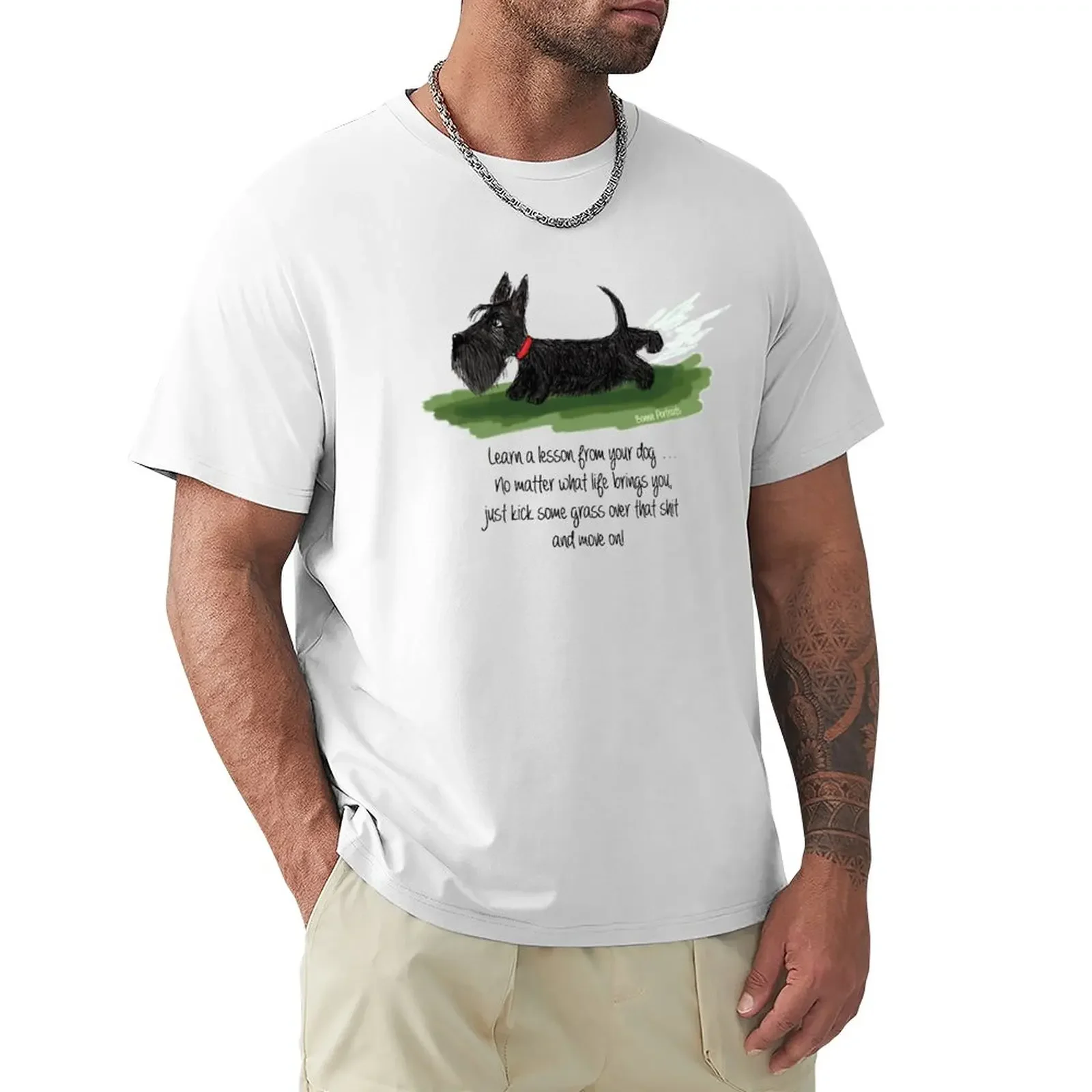 

Learn a lesson from your dog . . . Copyright  BonniePortraits on Redbubble.com T-Shirt kawaii clothes mens clothes