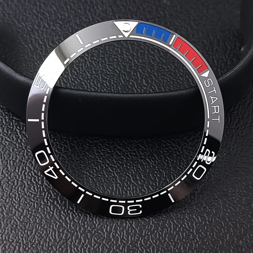 41.5mm Sloping Watch Ring Ceramic Bezel Insert Ring for 43mm Case Watch Accessories Inner diameter 32.7mm Watch Bezel Inserts